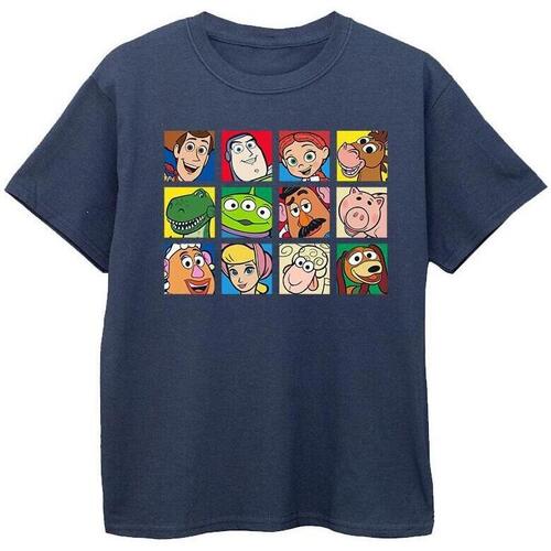 Vêtements Garçon T-shirts manches courtes Disney Toy Story Character Squares Bleu