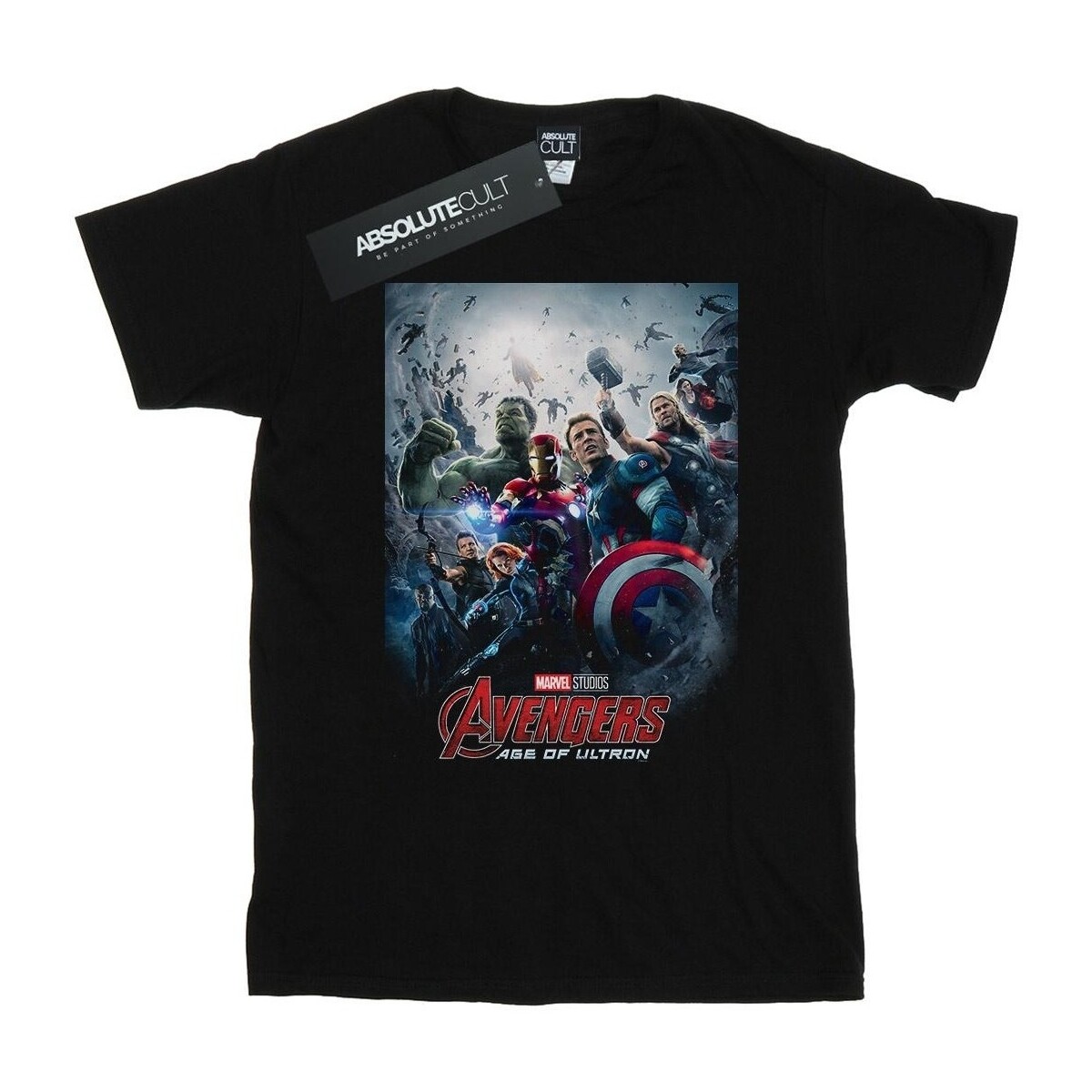 Vêtements Femme T-shirts manches longues Marvel Studios Avengers Age Of Ultron Poster Noir
