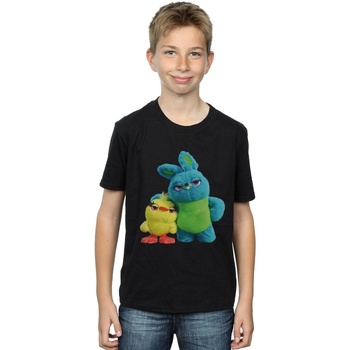 Vêtements Garçon T-shirts manches courtes Disney Toy Story 4 Ducky And Bunny Noir