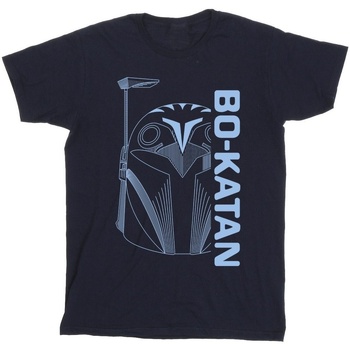Vêtements Fille T-shirts manches longues Disney The Mandalorian Bo Katan Helm Bleu