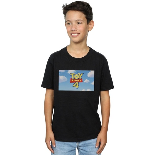 Vêtements Garçon T-shirts manches courtes Disney Toy Story 4 Cloud Logo Noir