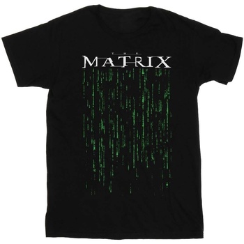 Vêtements Femme T-shirts manches longues The Matrix Green Code Noir