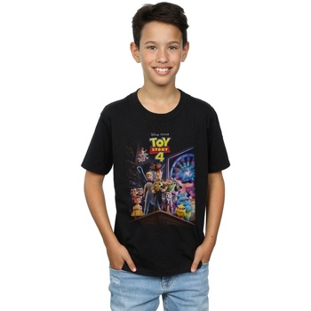 Vêtements Garçon T-shirts manches courtes Disney Toy Story 4 Crew Poster Noir