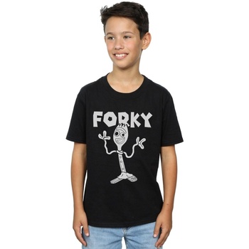 Vêtements Garçon T-shirts manches courtes Disney Toy Story 4 Forky Noir