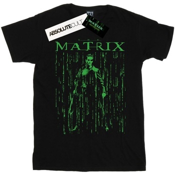 Vêtements Femme T-shirts manches longues The Matrix Neo Neon Noir