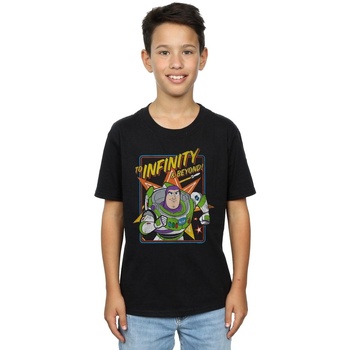 Vêtements Garçon T-shirts manches courtes Disney Toy Story 4 Buzz To Infinity Noir