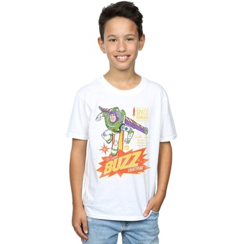Vêtements Garçon T-shirts manches courtes Disney Toy Story 4 The Original Buzz Lightyear Blanc