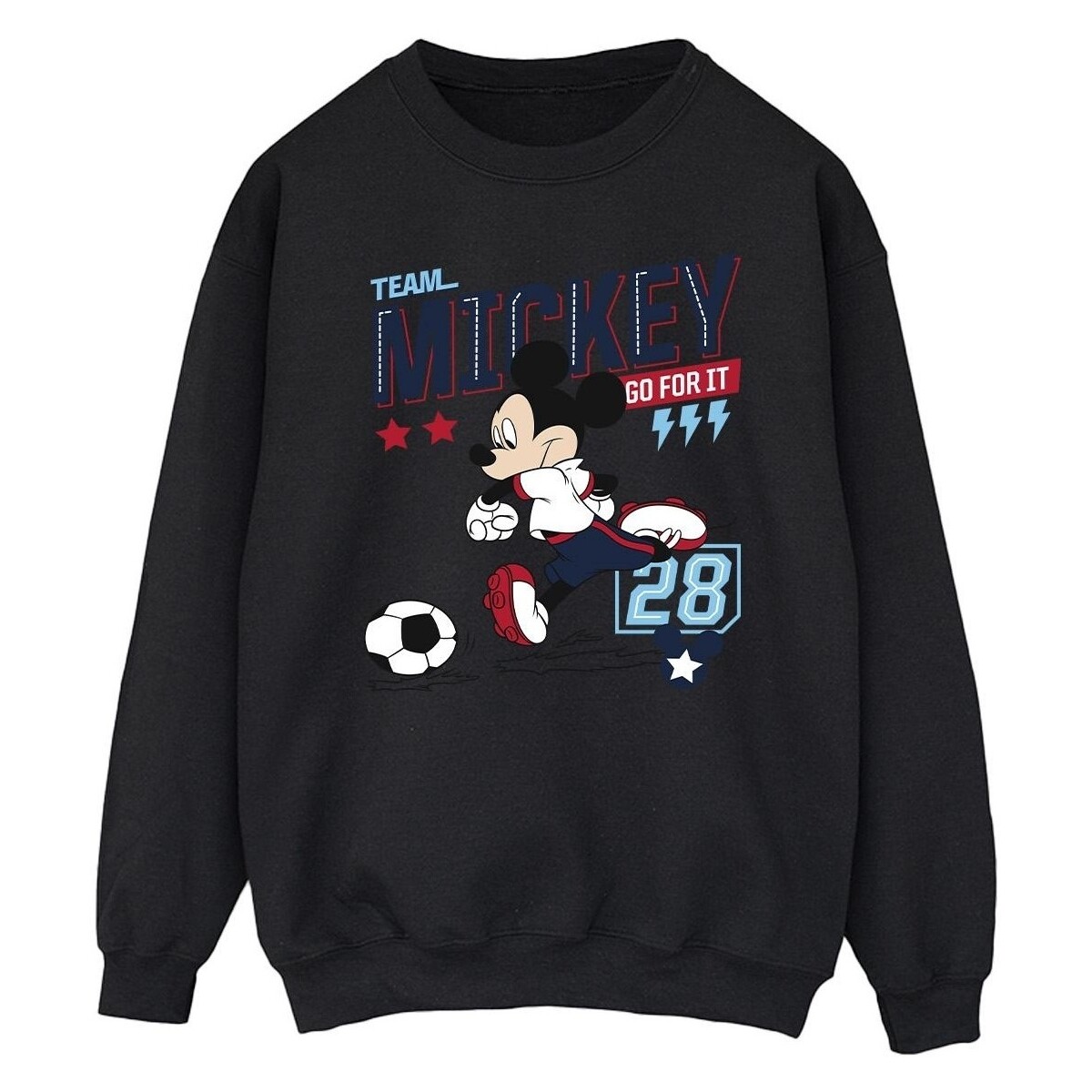 Vêtements Homme Sweats Disney Mickey Mouse Team Mickey Football Noir