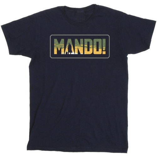 Vêtements Fille T-shirts manches longues Disney The Mandalorian Mando Cutout Bleu