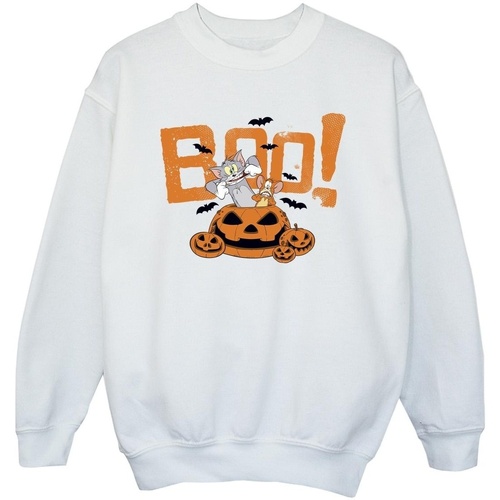 Vêtements Fille Sweats Tom & Jerry Halloween Boo! Blanc