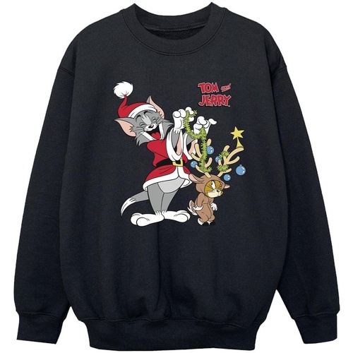 Vêtements Fille Sweats Tom & Jerry Christmas Reindeer Noir