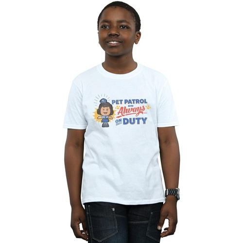 Vêtements Garçon T-shirts manches courtes Disney Toy Story 4 Giggle McDimples Pet Patrol Blanc