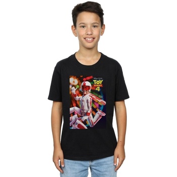 Vêtements Garçon T-shirts manches courtes Disney Toy Story 4 Duke Caboom Poster Noir