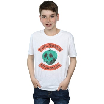 Vêtements Garçon T-shirts manches courtes Disney Poisonous Skull Apple Blanc