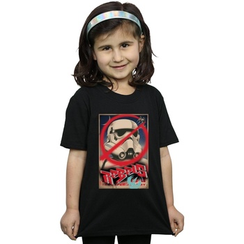 Vêtements Fille T-shirts manches longues Disney Rebels Poster Noir