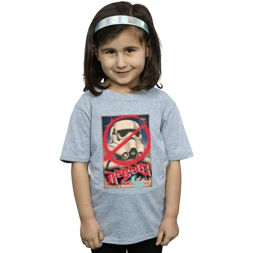 Vêtements Fille T-shirts manches longues Disney Rebels Poster Gris
