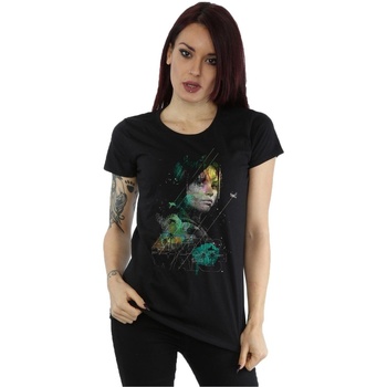 Vêtements Femme T-shirts manches longues Disney Rogue One Jyn Erso Digital Noir