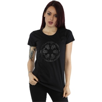 Vêtements Femme T-shirts manches longues Disney Galactic Empire Plans Noir