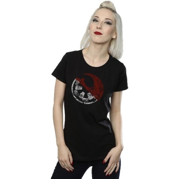 Vêtements Femme T-shirts manches longues Disney Rogue One Rusty Emblems Noir