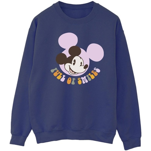 Vêtements Homme Sweats Disney Mickey Mouse Full Of Smiles Bleu
