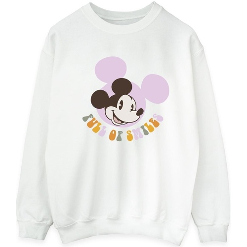 Vêtements Homme Sweats Disney Mickey Mouse Full Of Smiles Blanc