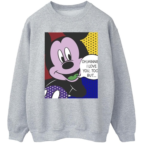 Vêtements Homme Sweats Disney Mickey Mouse Oh Minnie Pop Art Gris