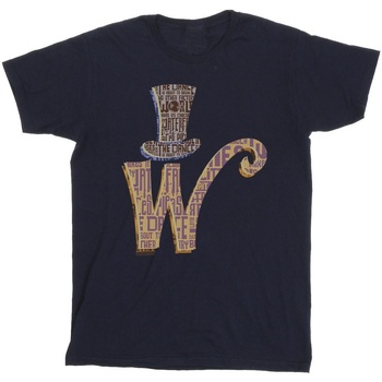 Vêtements Garçon T-shirts manches courtes Willy Wonka W Logo Hat Bleu