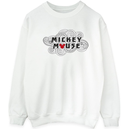 Vêtements Homme Sweats Disney Mickey Mouse Swirl Logo Blanc
