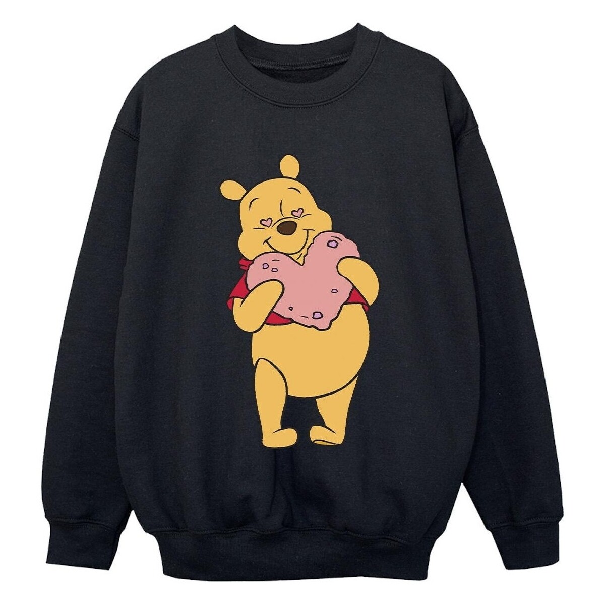Vêtements Garçon Sweats Disney Winnie The Pooh Heart Eyes Noir