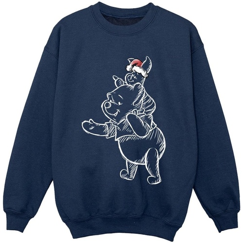 Vêtements Garçon Sweats Disney Winnie The Pooh Piglet Christmas Bleu