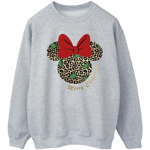 Vêtements Homme Sweats Disney Minnie Mouse Leopard Christmas Gris