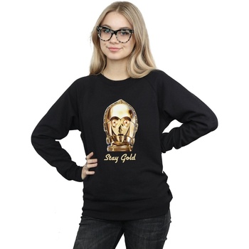 Vêtements Femme Sweats Disney The Rise Of Skywalker C-3PO Stay Gold Noir
