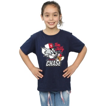 Vêtements Fille T-shirts manches longues Dessins Animés Cat & Mouse Chase Bleu