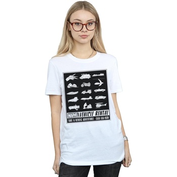Vêtements Femme T-shirts manches longues Marvel Vehicle Rental Blanc