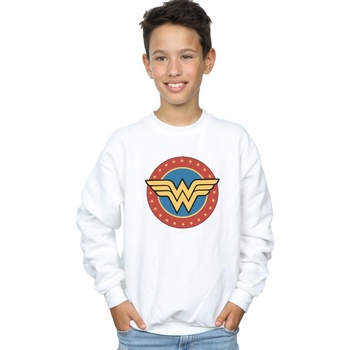 Vêtements Garçon Sweats Dc Comics Wonder Woman Circle Logo Blanc