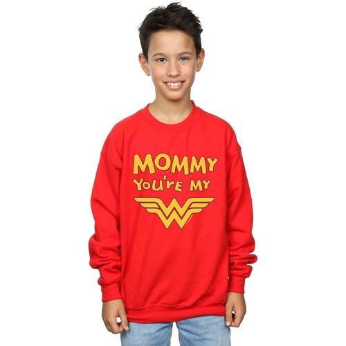 Vêtements Garçon Sweats Dc Comics Wonder Woman Mummy You're My Hero Rouge