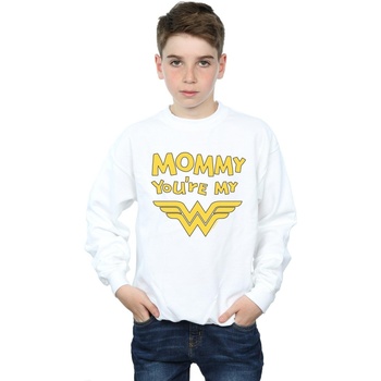 Vêtements Garçon Sweats Dc Comics Wonder Woman Mummy You're My Hero Blanc
