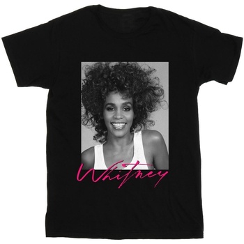 Vêtements Garçon T-shirts manches courtes Whitney Houston  Noir