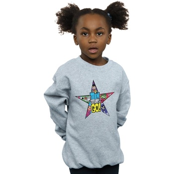 Vêtements Fille Sweats Dc Comics Teen Titans Go Star Logo Gris