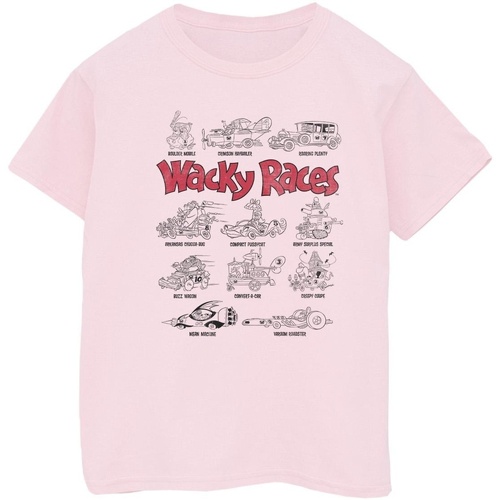 Vêtements Garçon T-shirts manches courtes Wacky Races Car Lineup Rouge
