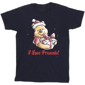 Vêtements Garçon T-shirts manches courtes Disney Winnie The Pooh Love Presents Bleu