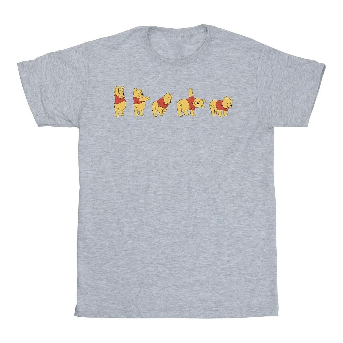 Vêtements Garçon T-shirts manches courtes Disney Winnie The Pooh Stretching Gris