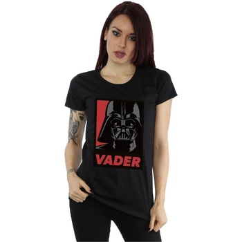 Vêtements Femme T-shirts manches longues Disney Vader Poster Noir