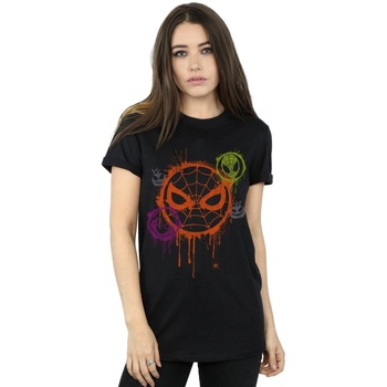 Vêtements Femme T-shirts Manuel manches longues Marvel Halloween Spiderman Icon Noir