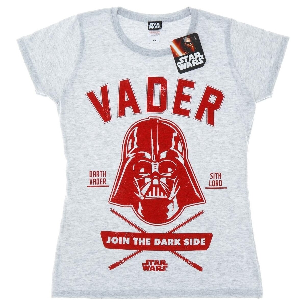 Vêtements Femme T-shirts manches longues Disney Darth Vader Collegiate Gris