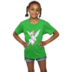 Vêtements Fille T-shirts manches longues Disney Tinkerbell Christmas Fairy Vert