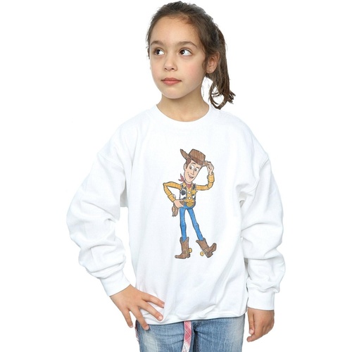 Vêtements Fille Sweats Disney Toy Story 4 Sheriff Woody Pose Blanc