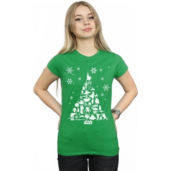Vêtements Femme T-shirts manches longues Disney Christmas Tree Vert