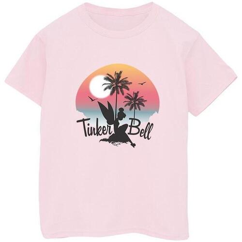 Vêtements Fille T-shirts manches longues Disney Tinker Bell Sunset Rouge