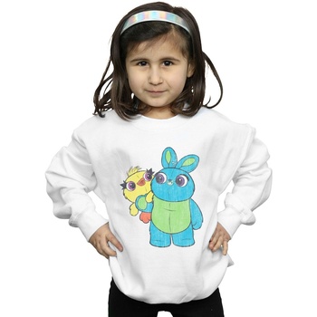 Vêtements Fille Sweats Disney Toy Story 4 Ducky And Bunny Distressed Pose Blanc